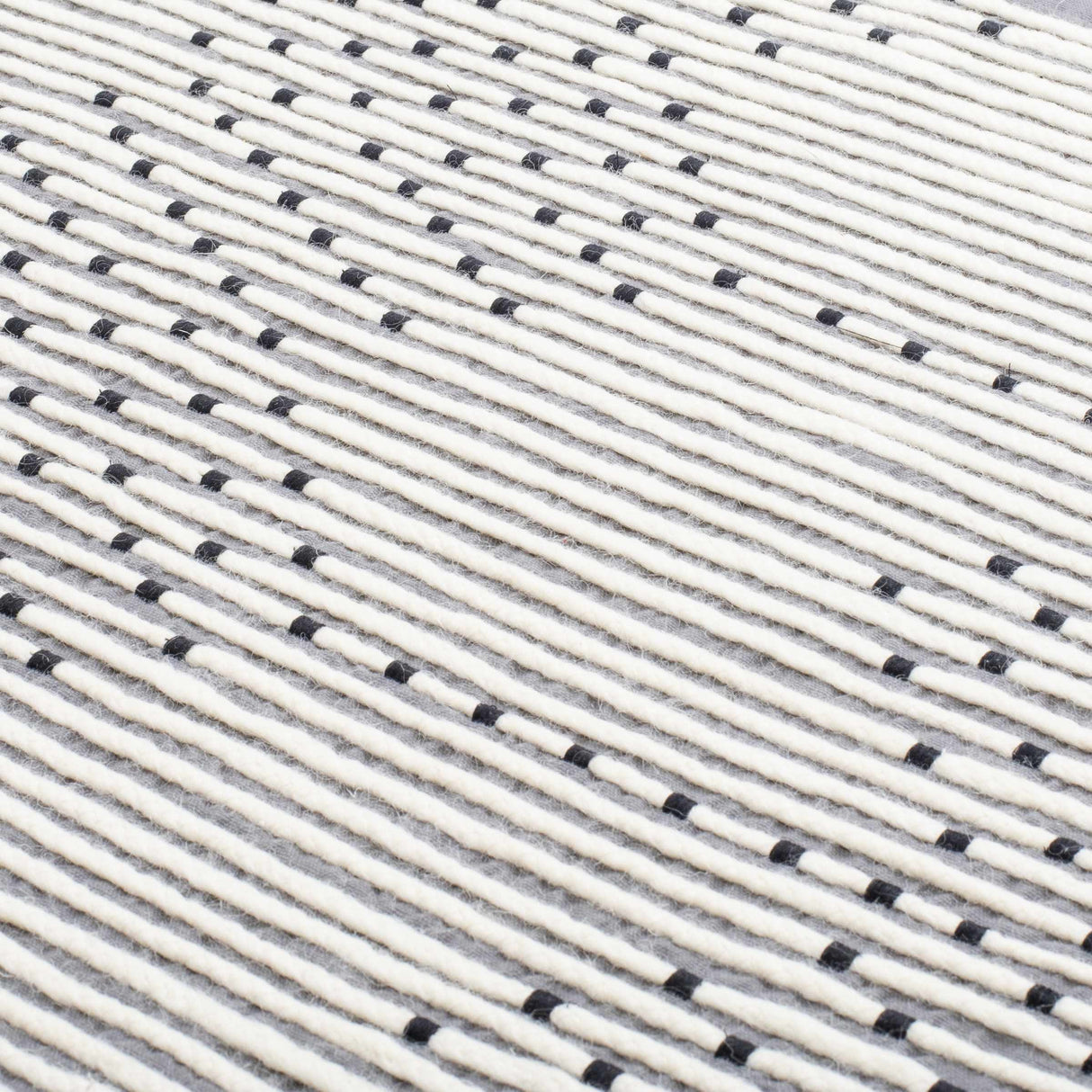 Mansura Gray and White Patterned Wall Hanging