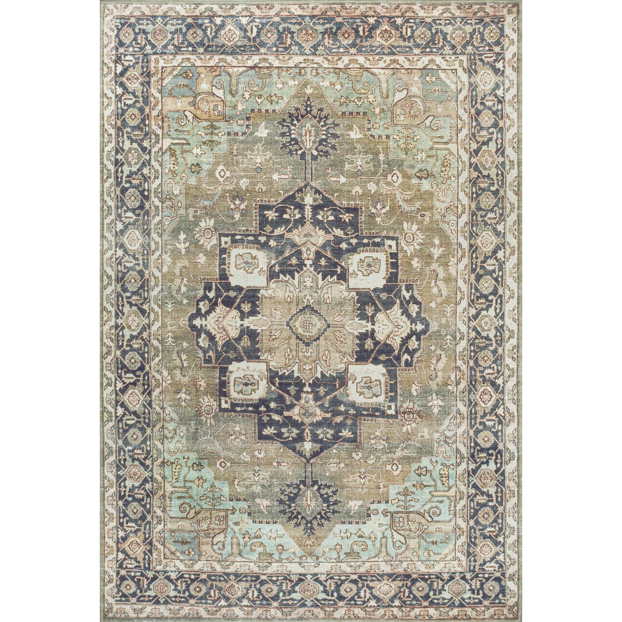 Maris Ornate Medallion Machine - Washable Area Rug - Tuesday Morning - Area Rugs