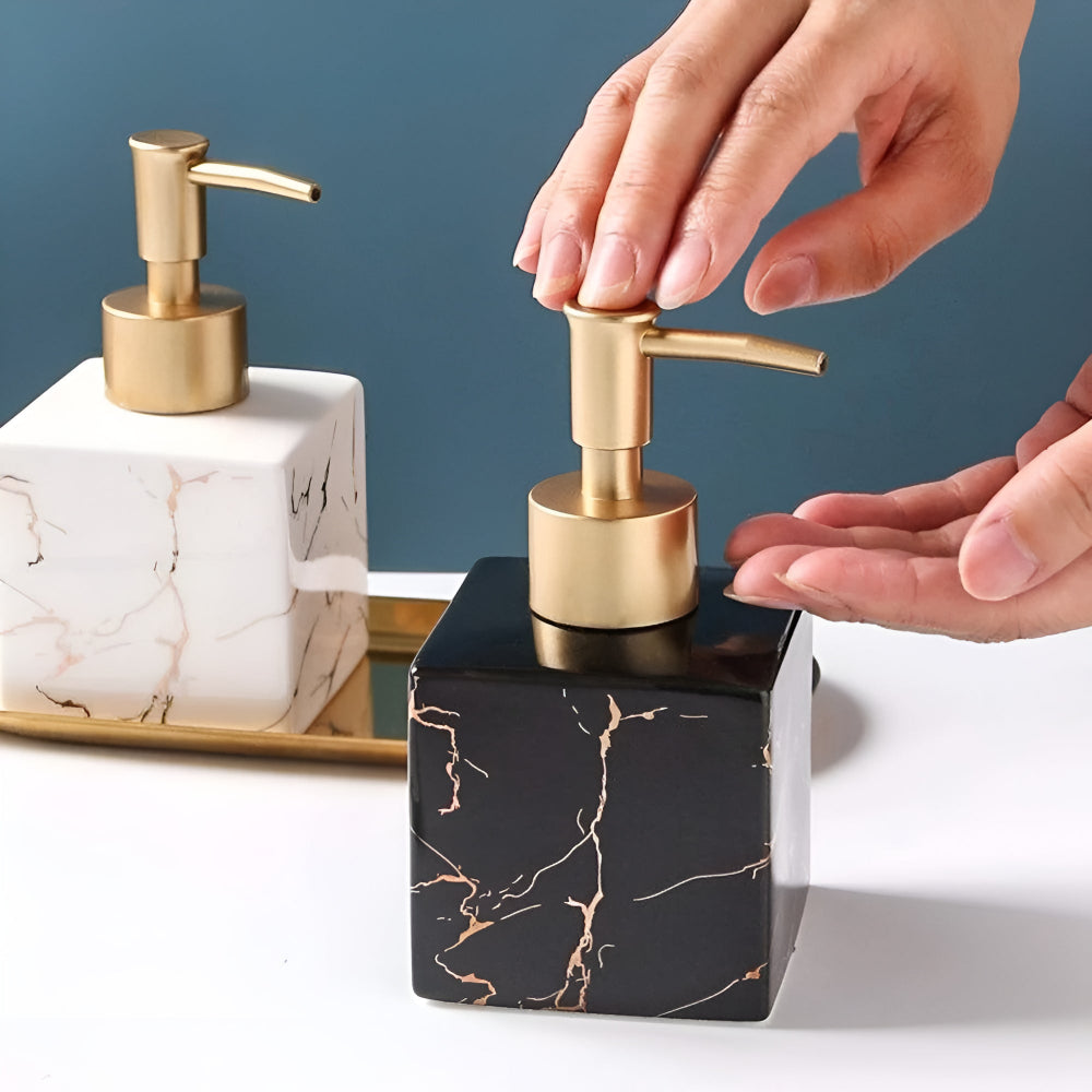 Marble Ceramic Soap Dispenser