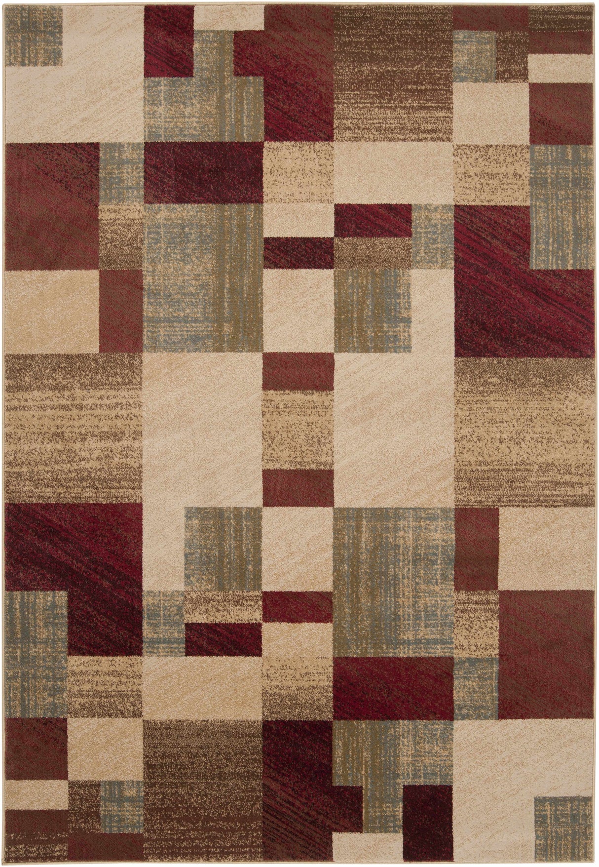 Maumee Brown Mosaic Performance Rug - Clearance