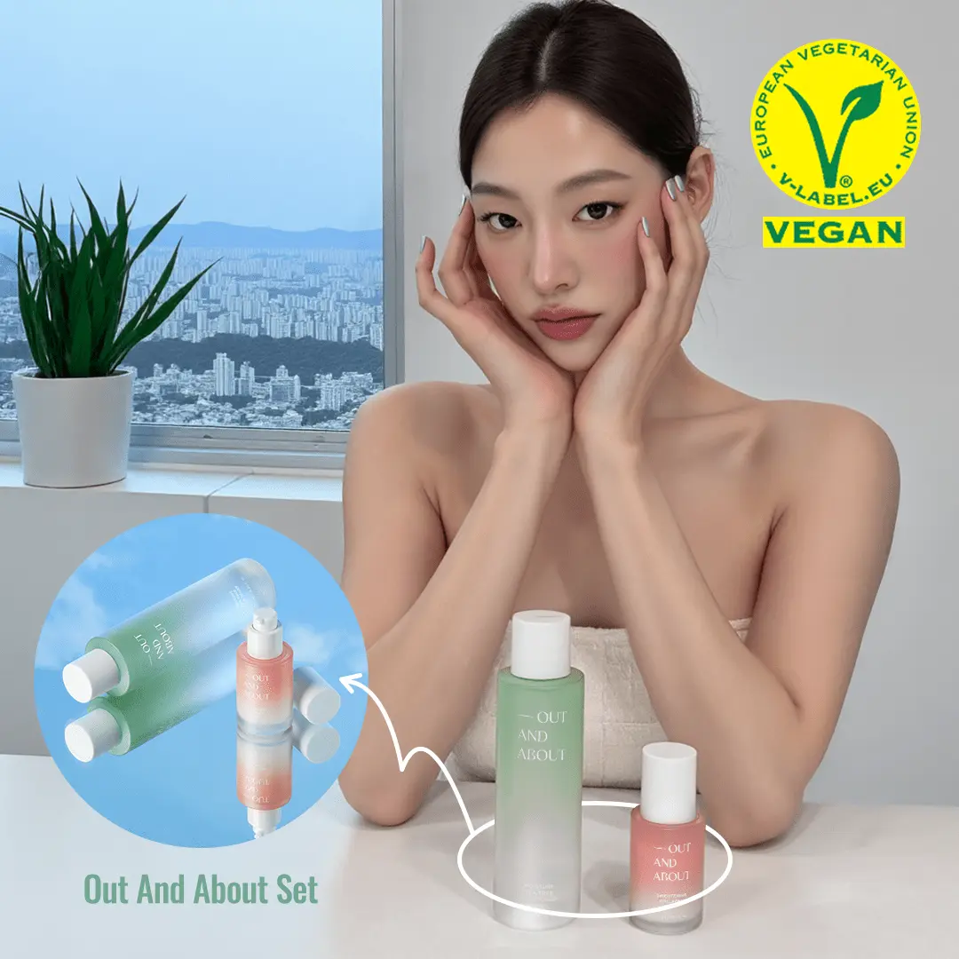 Out-And-About-Moisture-Tea-Tree-Cica-Toner-&-Brightening-Collagen-Serum-Set-Skincare-Essentials