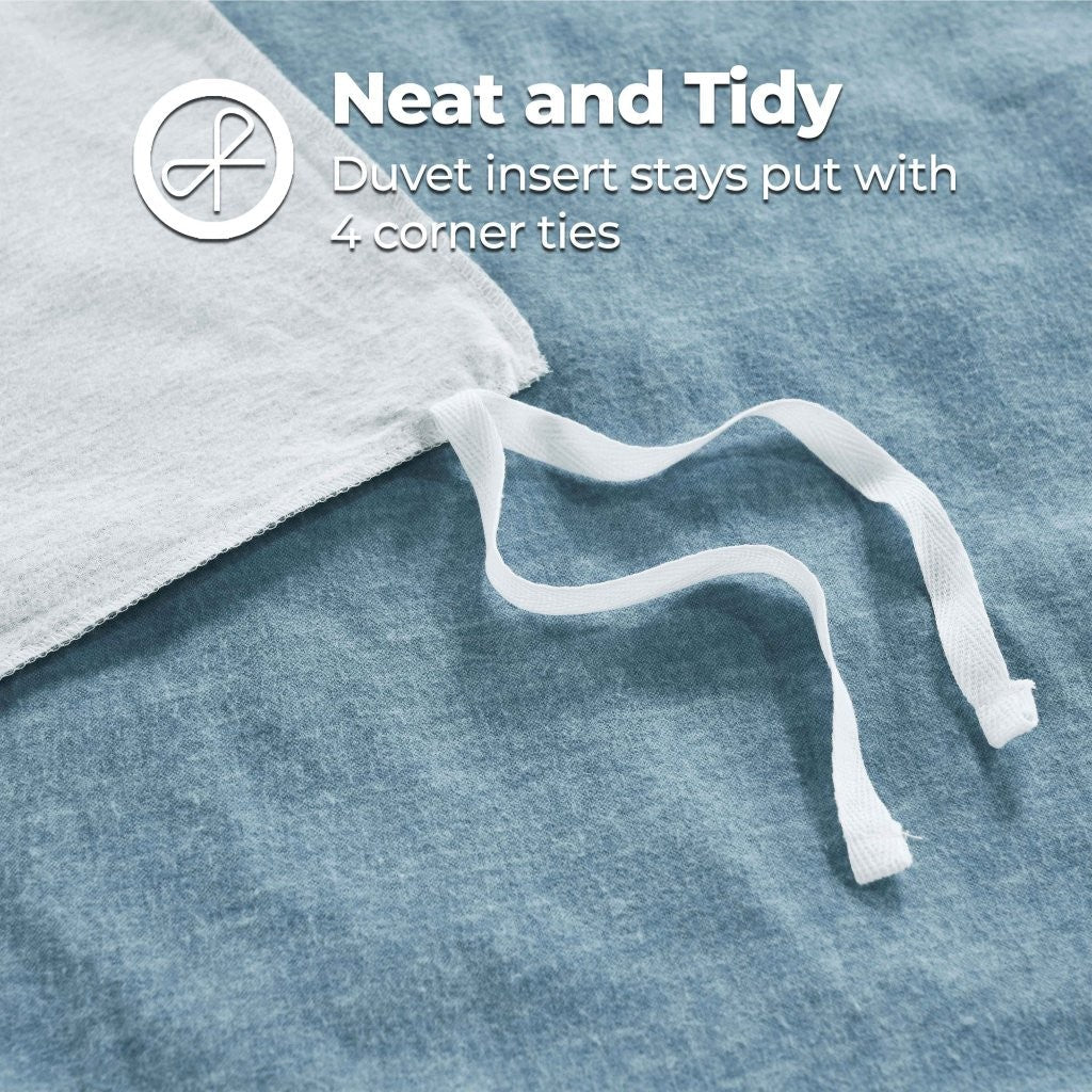 Melange Flannel Cotton Fuzzy Warm Two-Toned Duvet Cover Set - Duvet Cover Set by Superior Brand