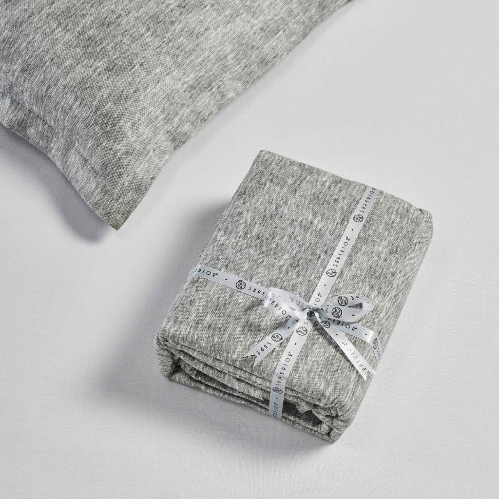 Melange Flannel Cotton Fuzzy Warm Two-Toned Duvet Cover Set - Duvet Cover Set by Superior Brand