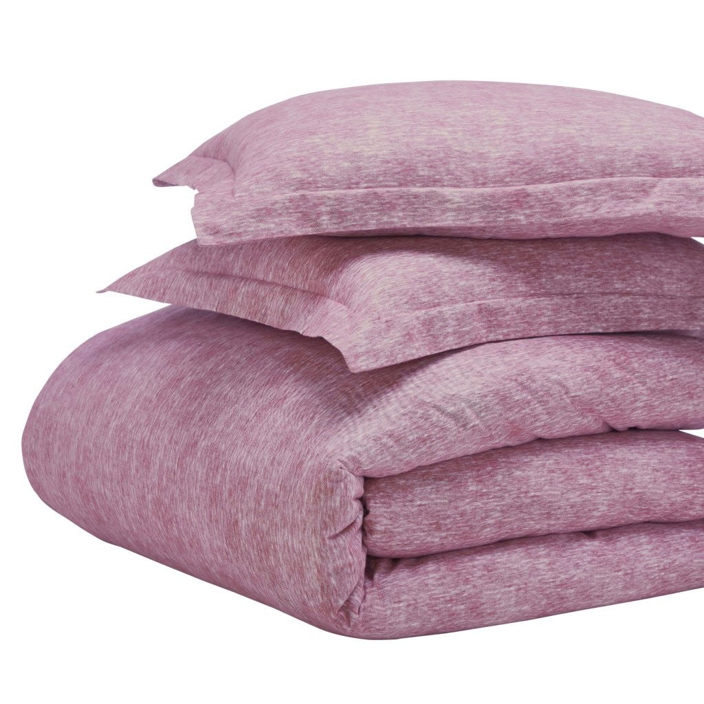 Melange Flannel Cotton Fuzzy Warm Two-Toned Duvet Cover Set - Duvet Cover Set by Superior Brand