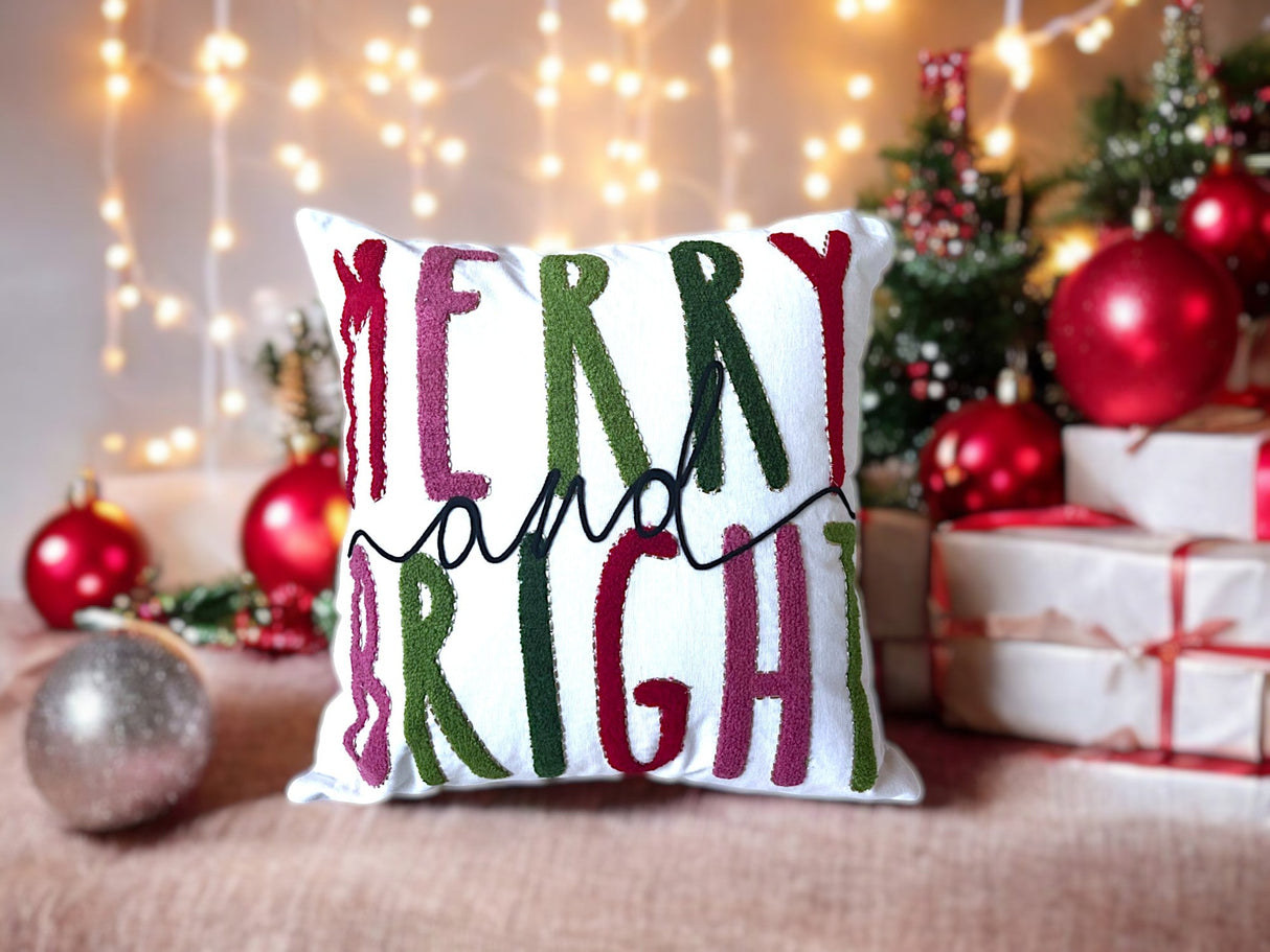 Merry-and-Bright-Embroidered-Christmas-Themed-Pillow-Throw-Pillow