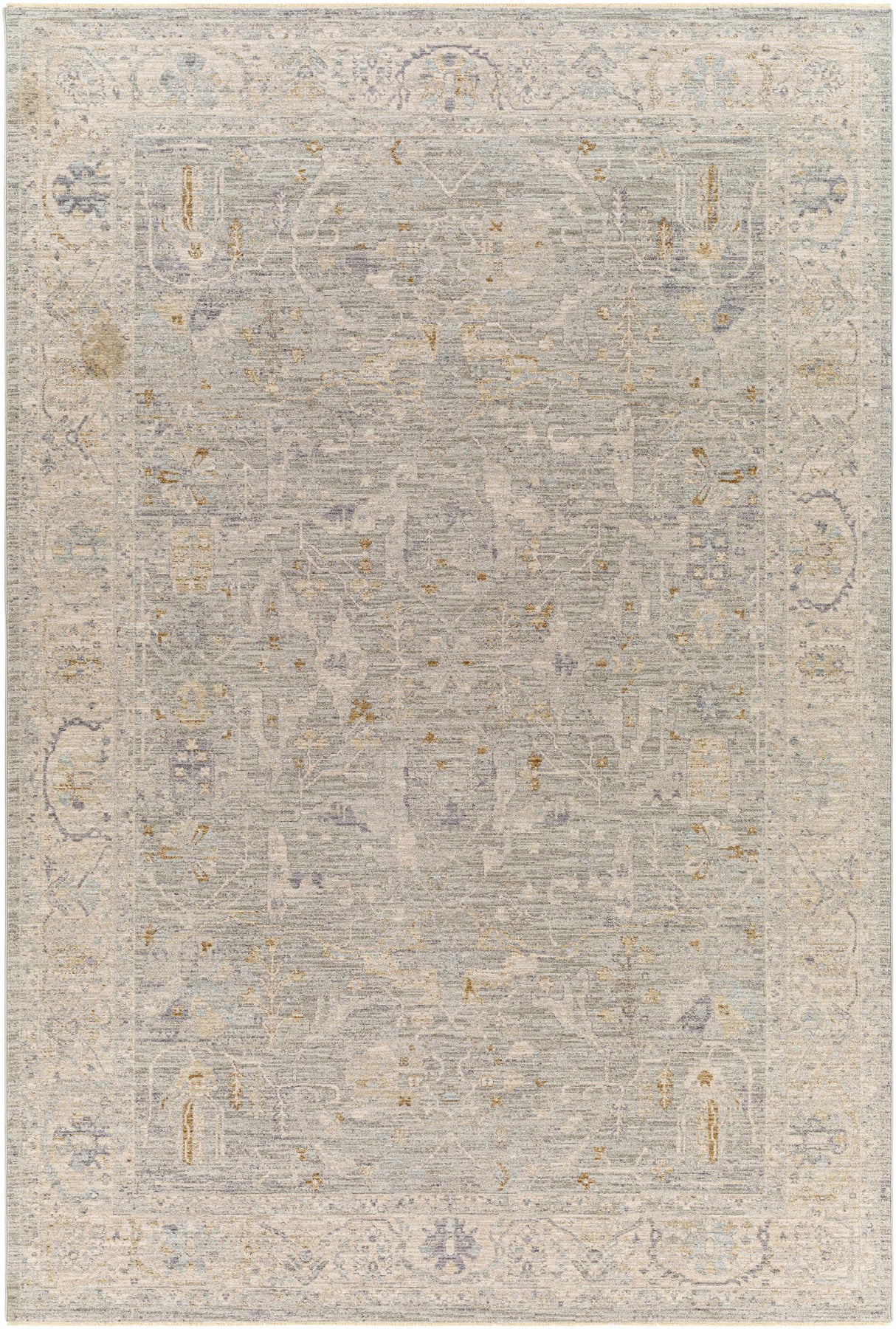 Merv Beige Neutral Statement Rug