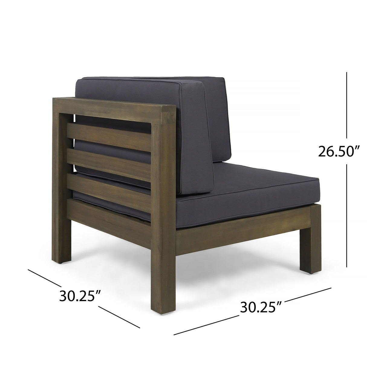 Oana 4-Piece Sofa Set with Coffee Table, Dark