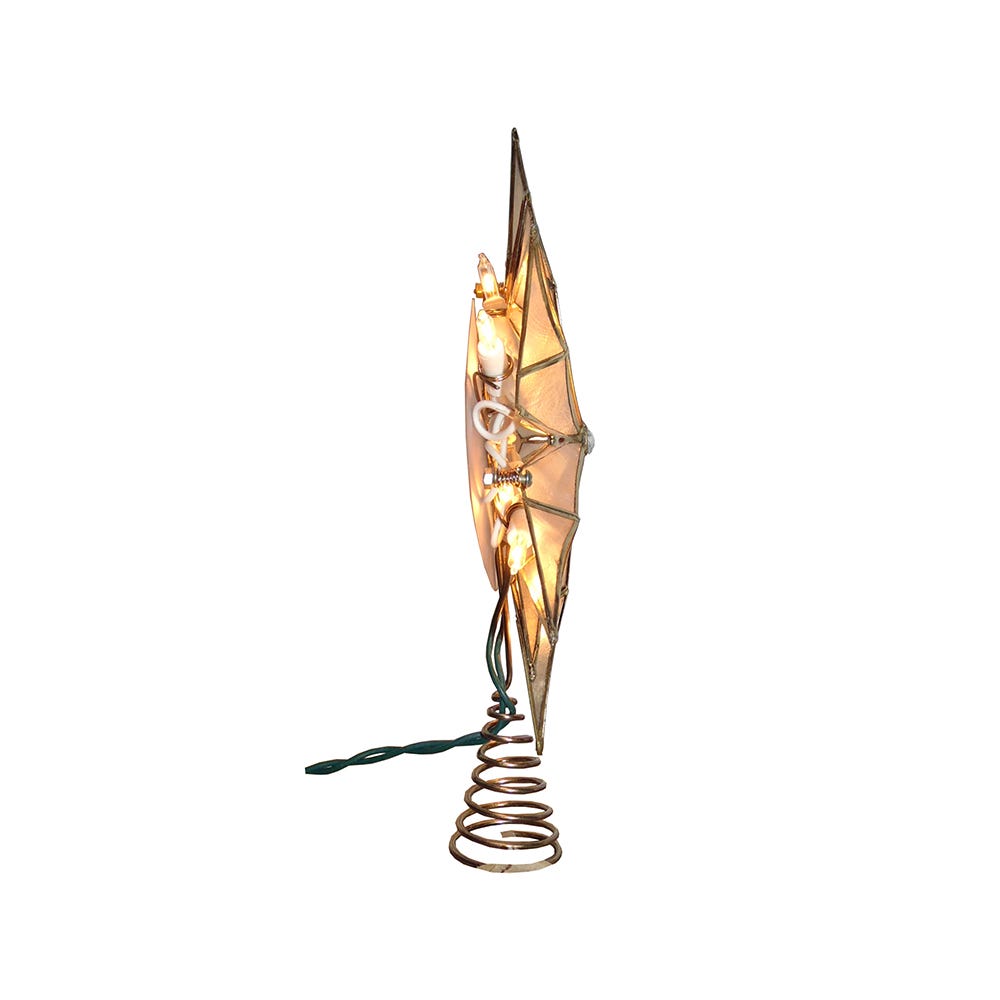 Capiz Star and Center Gem Treetop