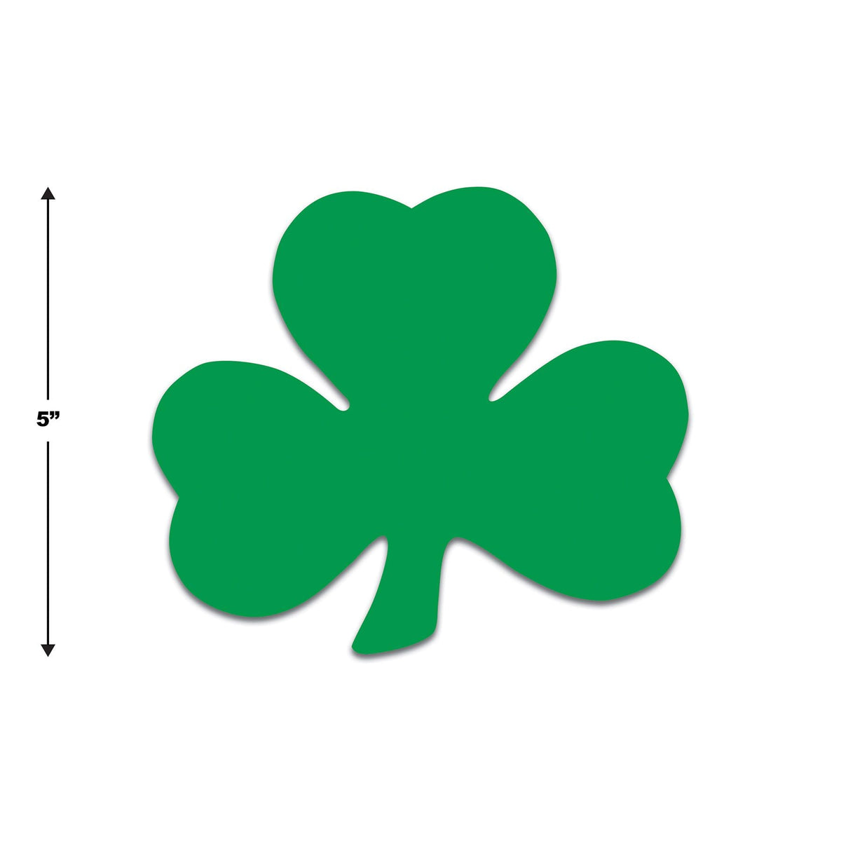 Printed Shamrock Cutout - 5 Inch - 10 Pack