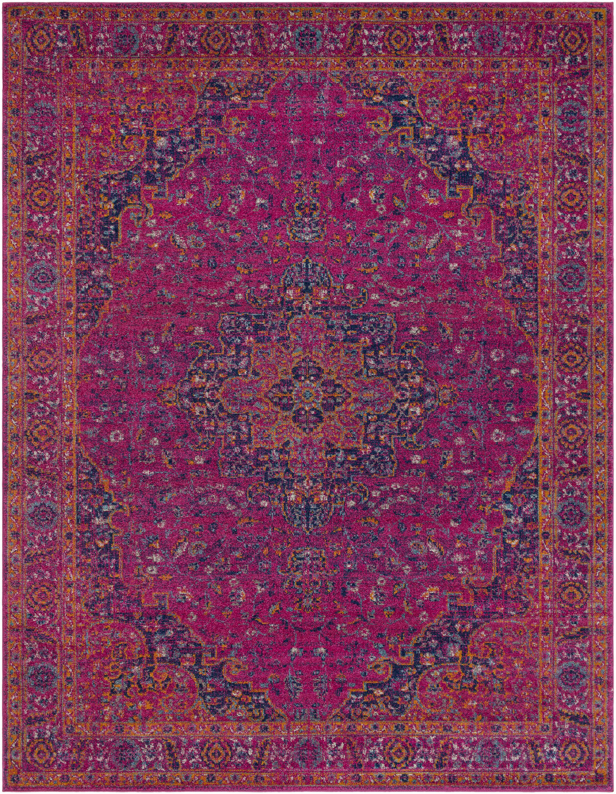 Milliken Magenta Area Rug