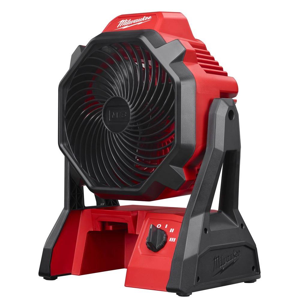 Open Box - Milwaukee 0886-20 M18 18-Volt Lithium-Ion Cordless Jobsite Fan (Tool-Only)