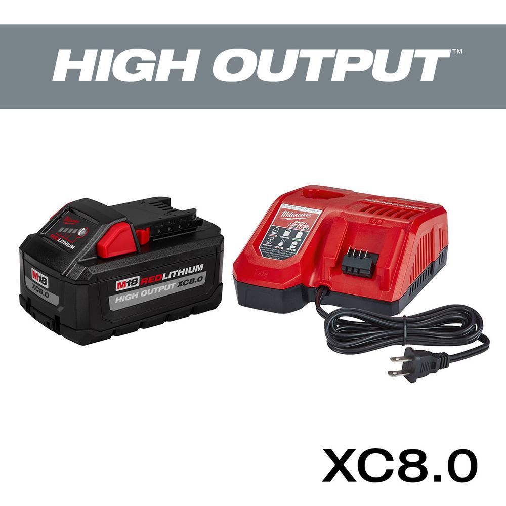 Open Box - Milwaukee 48-59-1880 M18 18-V HIGH OUTPUT Starter Kit w/Battery & Rapid Charger