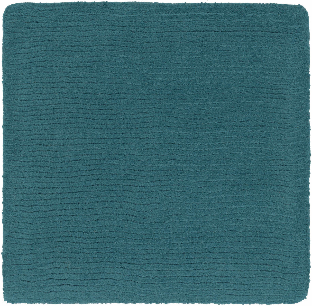 Brockton Solid Teal Wool Rug