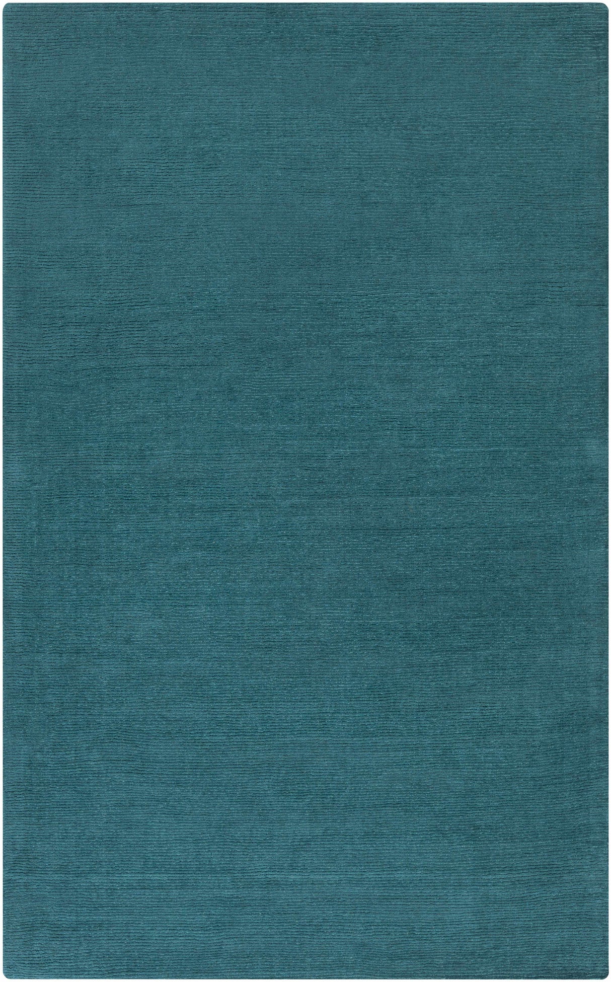 Brockton Solid Teal Wool Rug