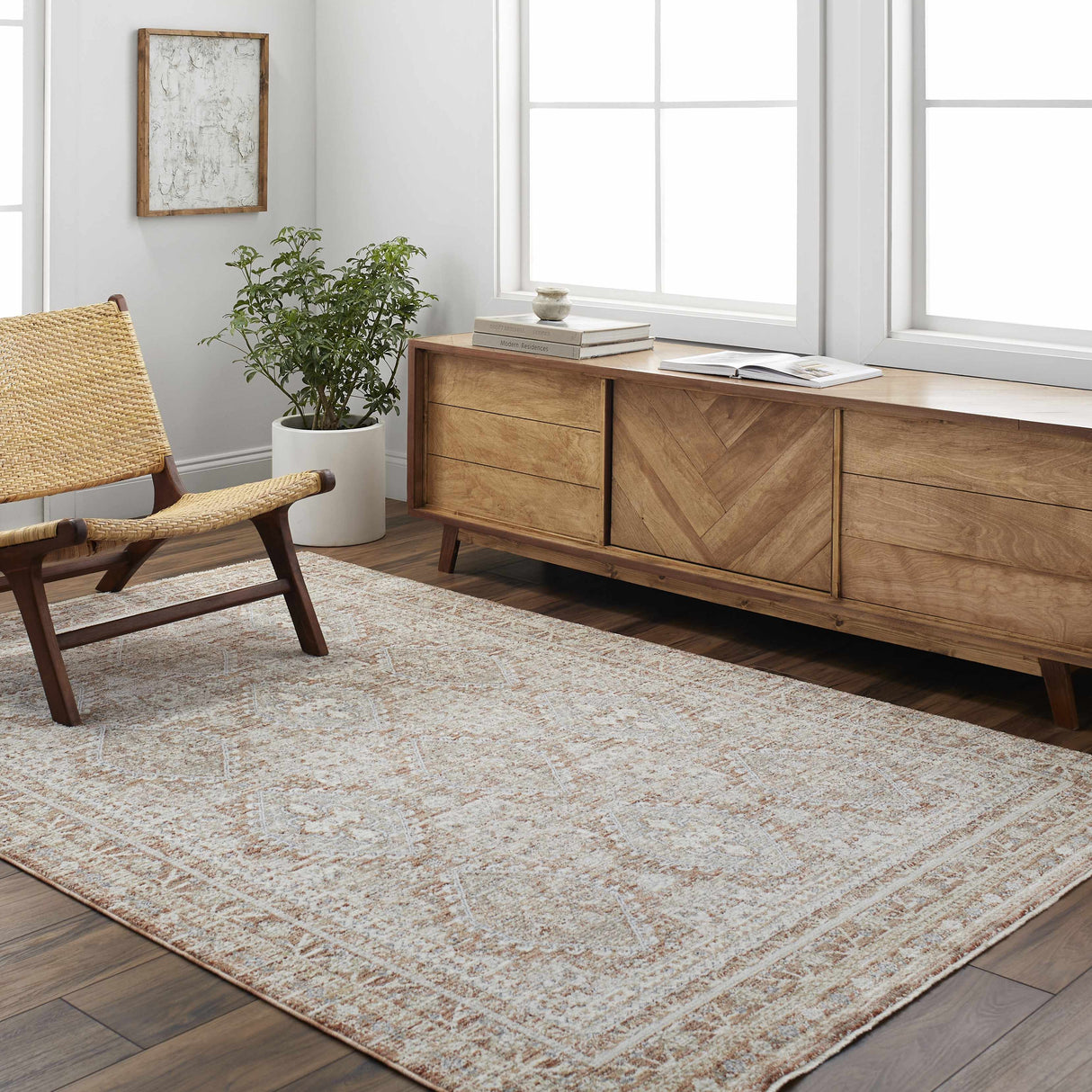 Minka Carved Statement Rug - Clearance