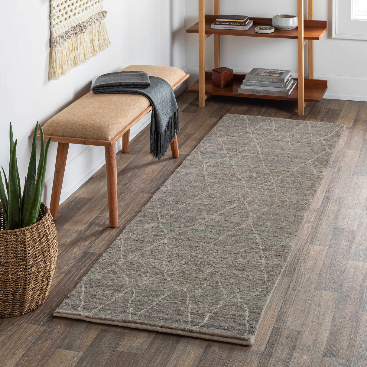 Molugan Gray Premium Wool Rug - Clearance