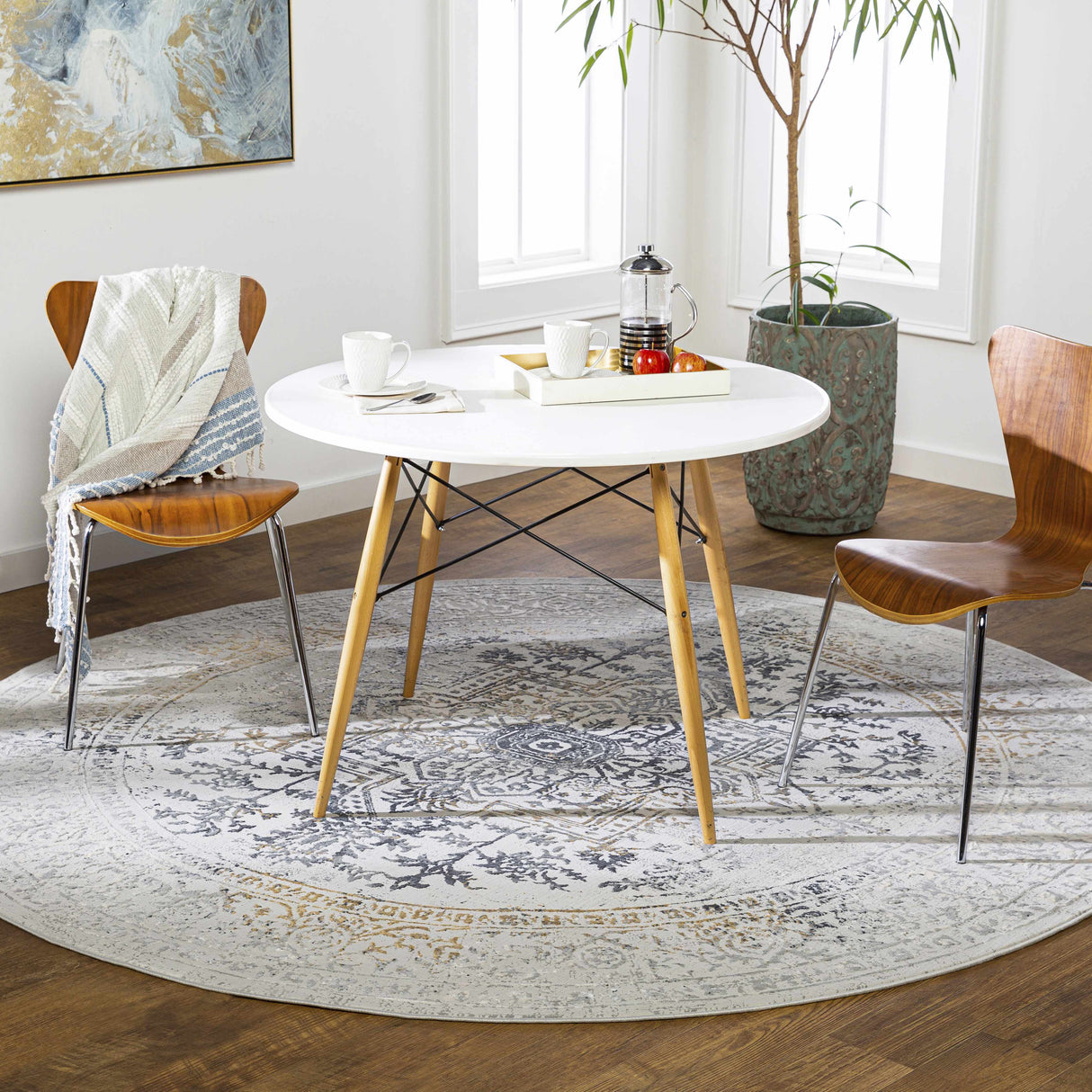 Morriston Faux Silk Rug