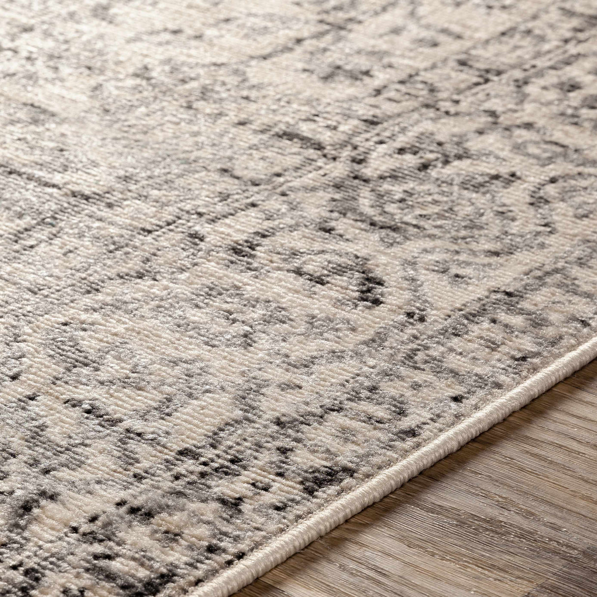 Motley Ultra Distressed Beige Area Carpet - Clearance