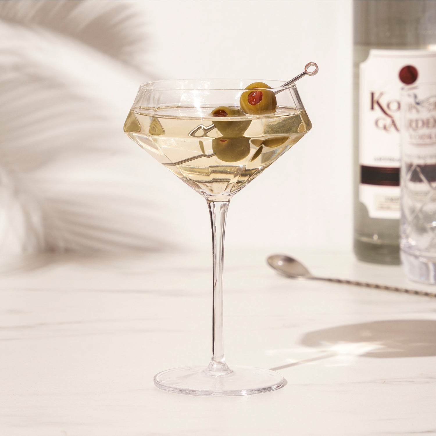 Seneca crystal diamond martini glasses viski®
