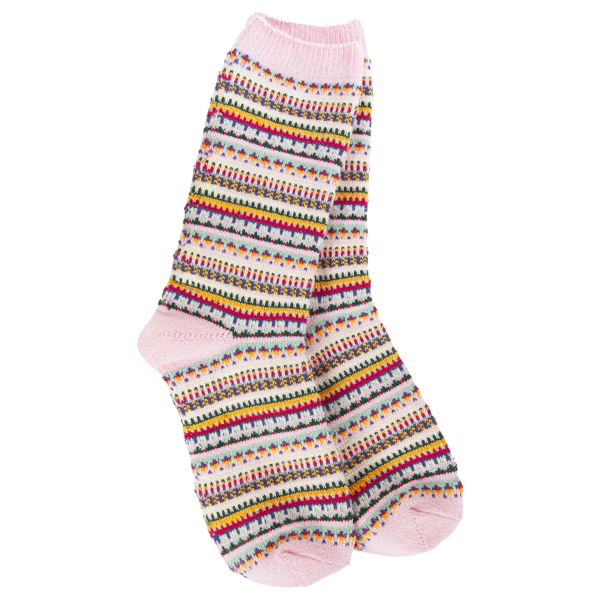 Weekend Boho Crew - Pink Stripe