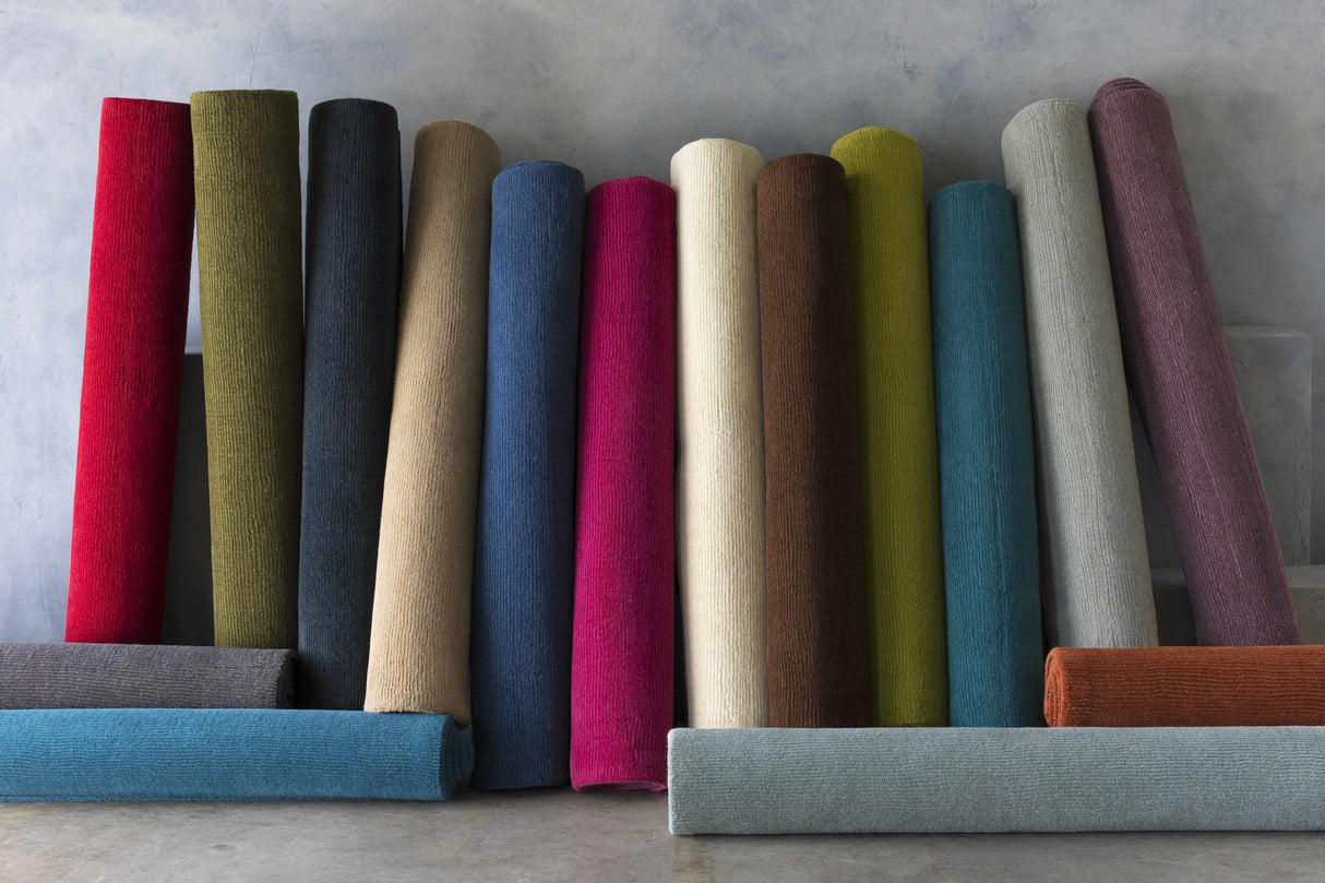 Solid Aqua Wool Carpet - Clearance