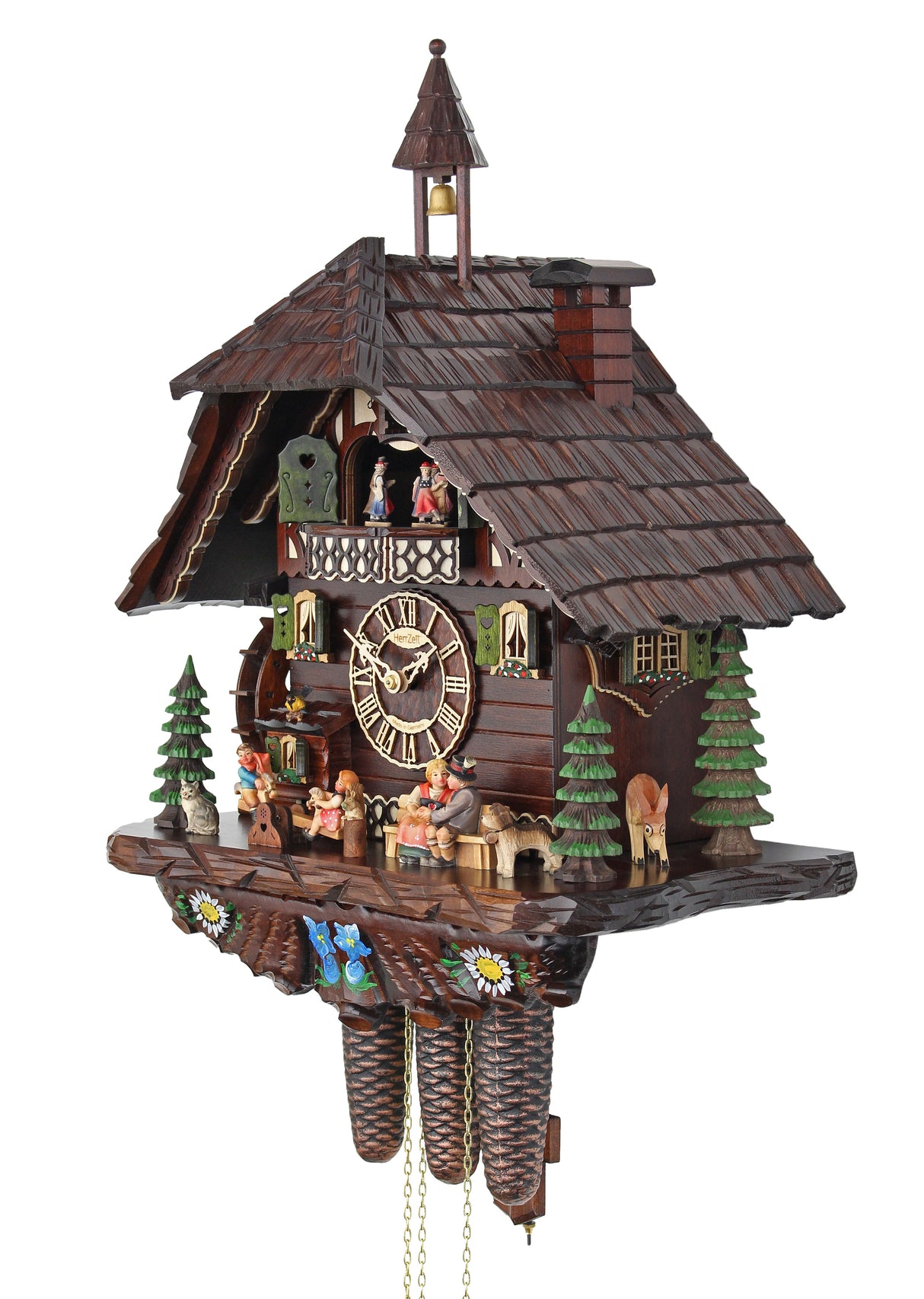 Happy Family - HerrZeit by Adolf Herr Cuckoo Clock