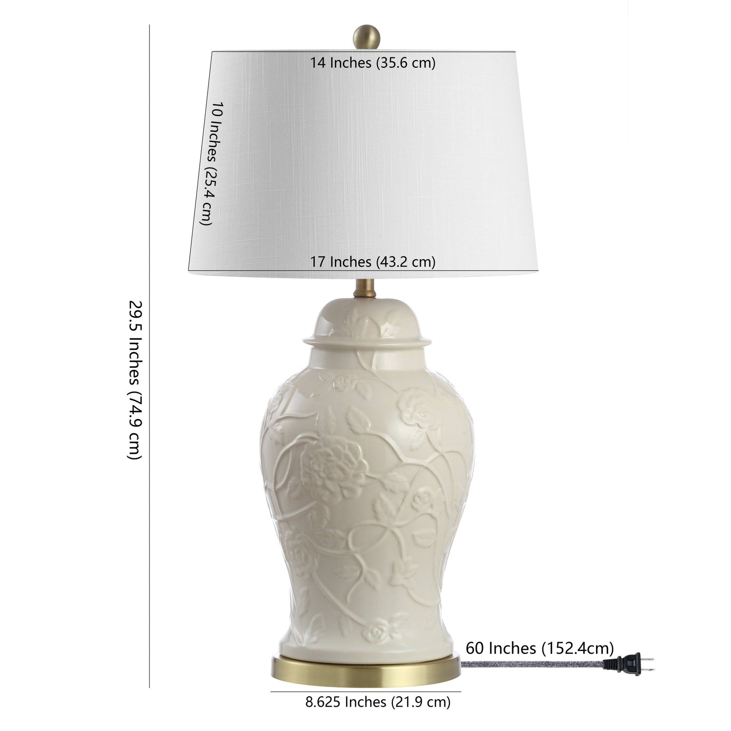 Naiyou ceramic classic traditional led lamp table lamp - Tuesday Morning - Table Lamps