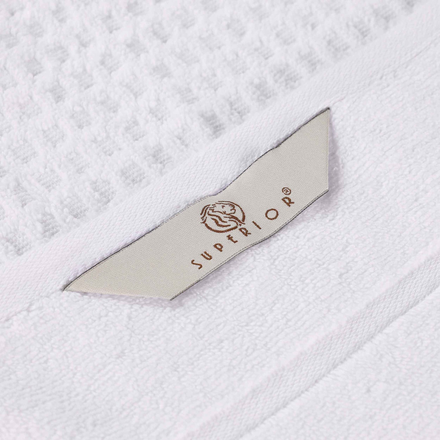 Napa Zero Twist Cotton Solid Waffle Honeycomb Bath Towel Set of 3 - Bath Towel by Superior Brand