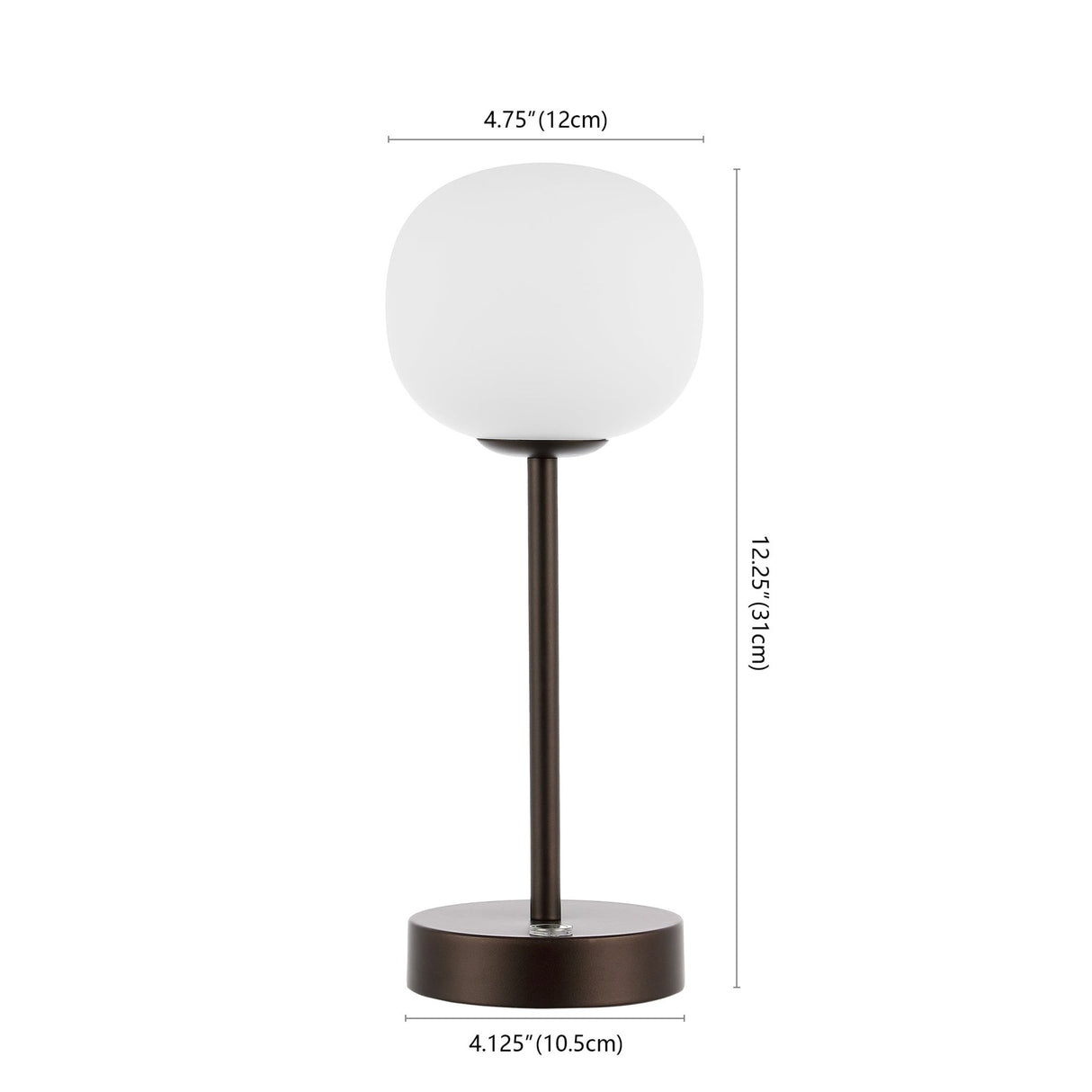 Natalia modern farmhouse iron rechargeable integrated portable led table lamp - Tuesday Morning - Table Lamps