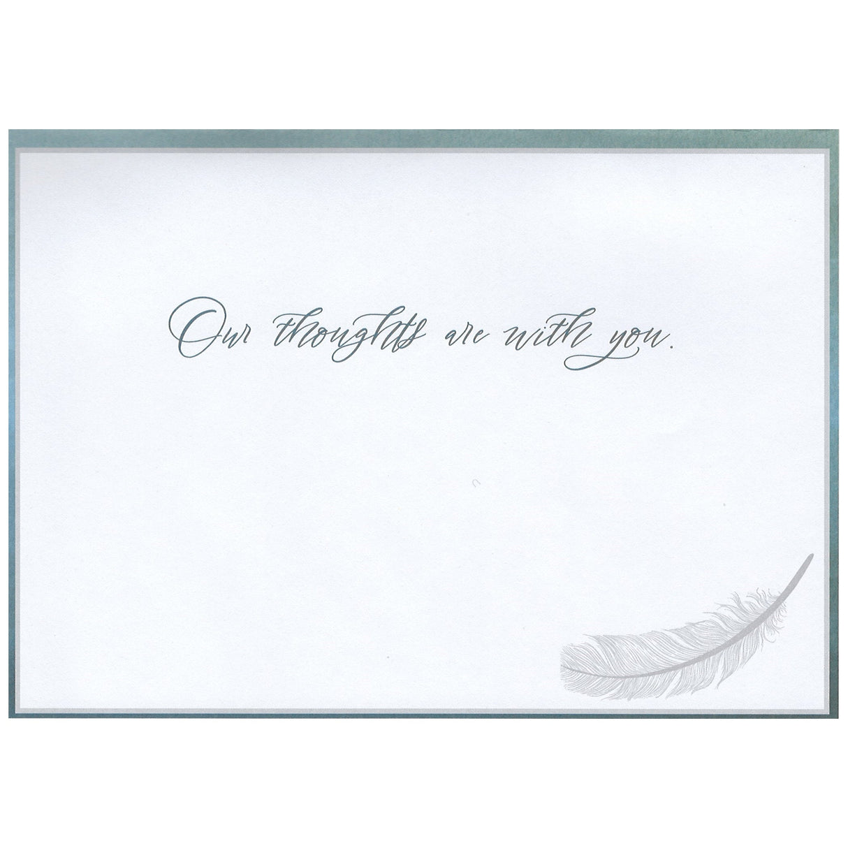 Deepest Sympathy - Feather Card