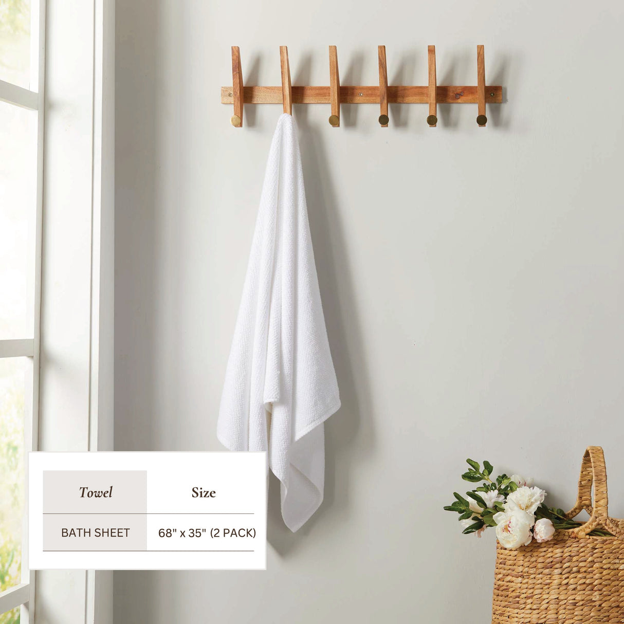 Cotton Textured Bath Towel Set - Acacia Collection