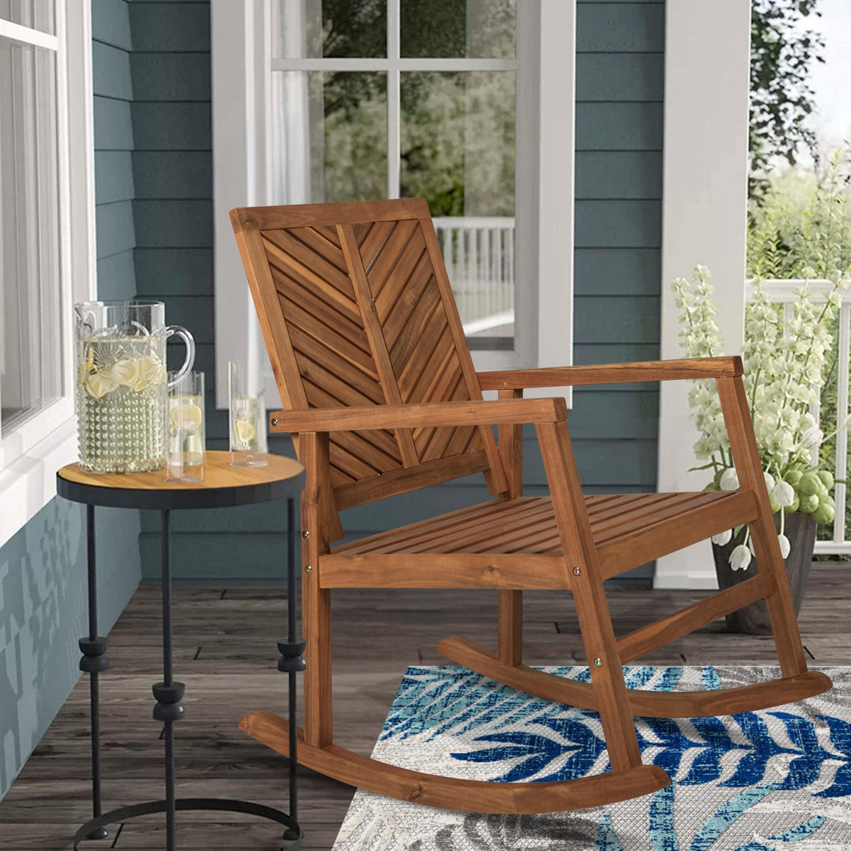 Ned-modern-chevron-back-support-acacia-wood-patio-outdoor-rocking-chair-Outdoor-Chairs