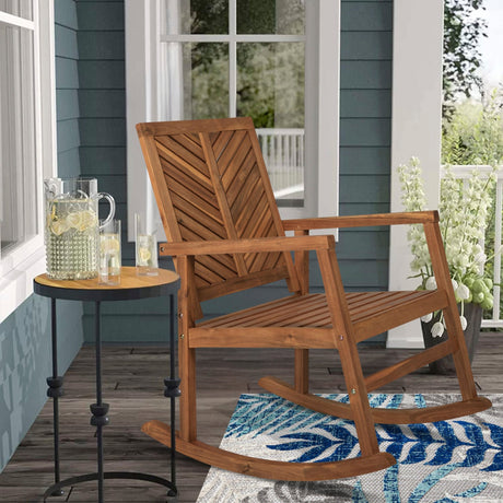 Ned-modern-chevron-back-support-acacia-wood-patio-outdoor-rocking-chair-Outdoor-Chairs