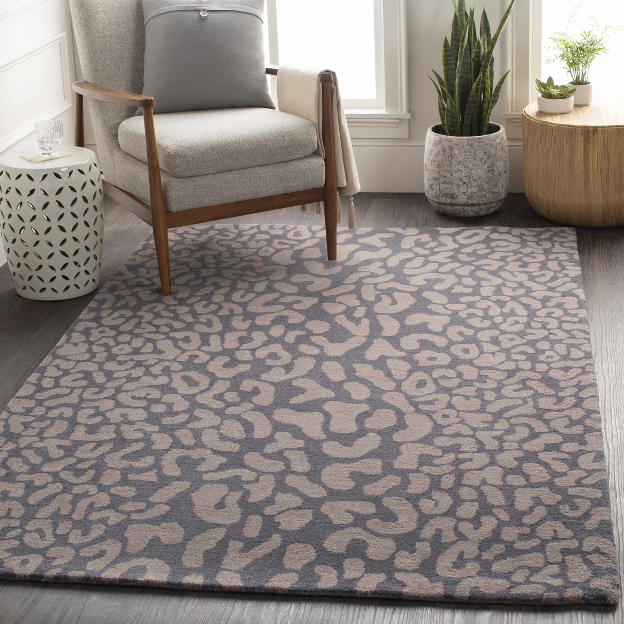 Neoma Animal Print Wool Rug - Clearance