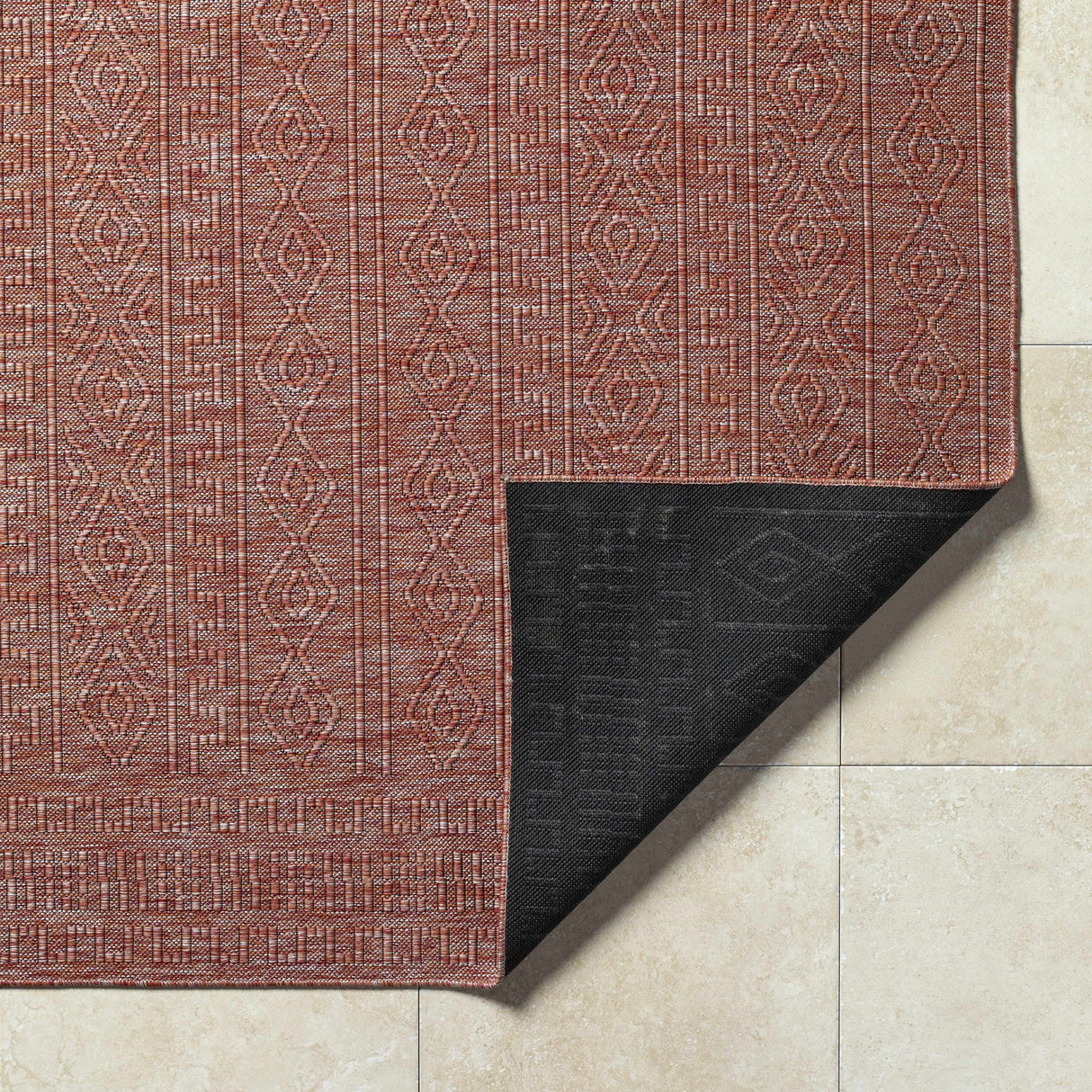 Nuela Burgundy Area Rug - Clearance