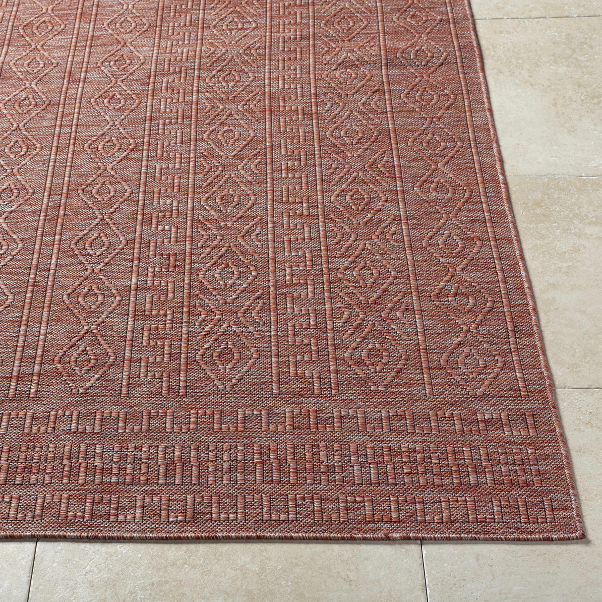 Nuela Burgundy Area Rug - Clearance