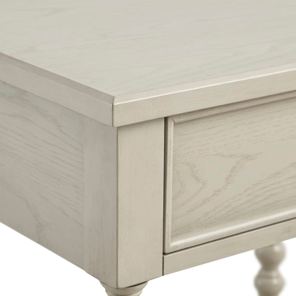 Nightstand with 1 Drawer and Turned Legs - Nightstands