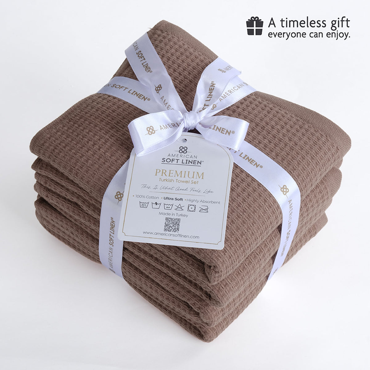 NOLA 4-Pack 100% Turkish Cotton Hand Towels – Waffle 600 GSM Wholesale Case Pack of 24