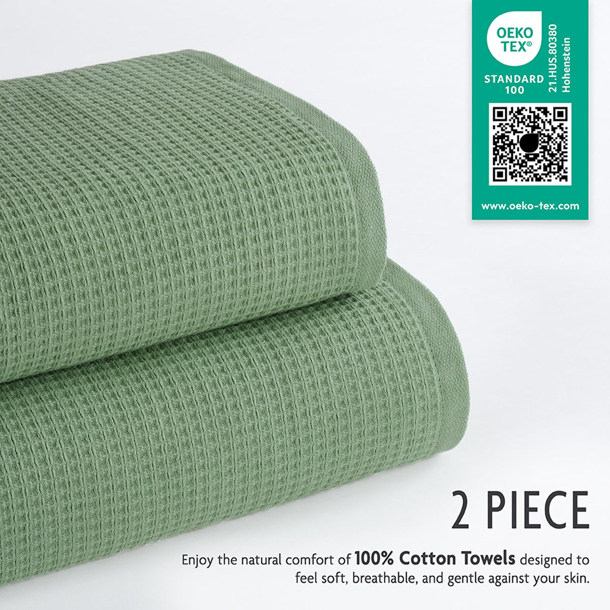 NOLA 2-Pack 100% Turkish Cotton Bath Towels – Wholesale Case Pack of 14