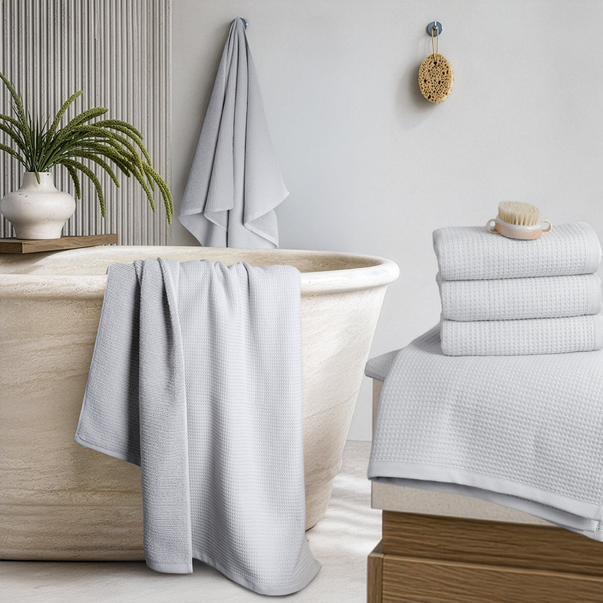NOLA 6-Piece Turkish Towel Set – 600 GSM 100% Turkish Cotton Wholesale Case Pack of 10