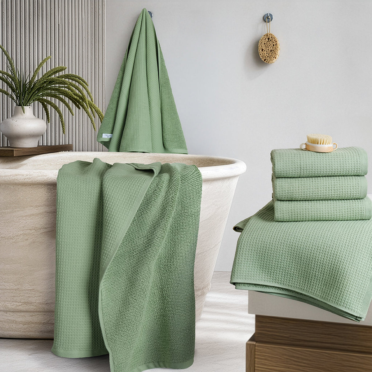 NOLA 6-Piece Turkish Towel Set – 600 GSM 100% Turkish Cotton Wholesale Case Pack of 10