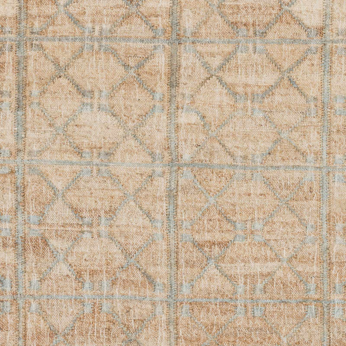 Rice Dusty Sage Fringed Jute Carpet