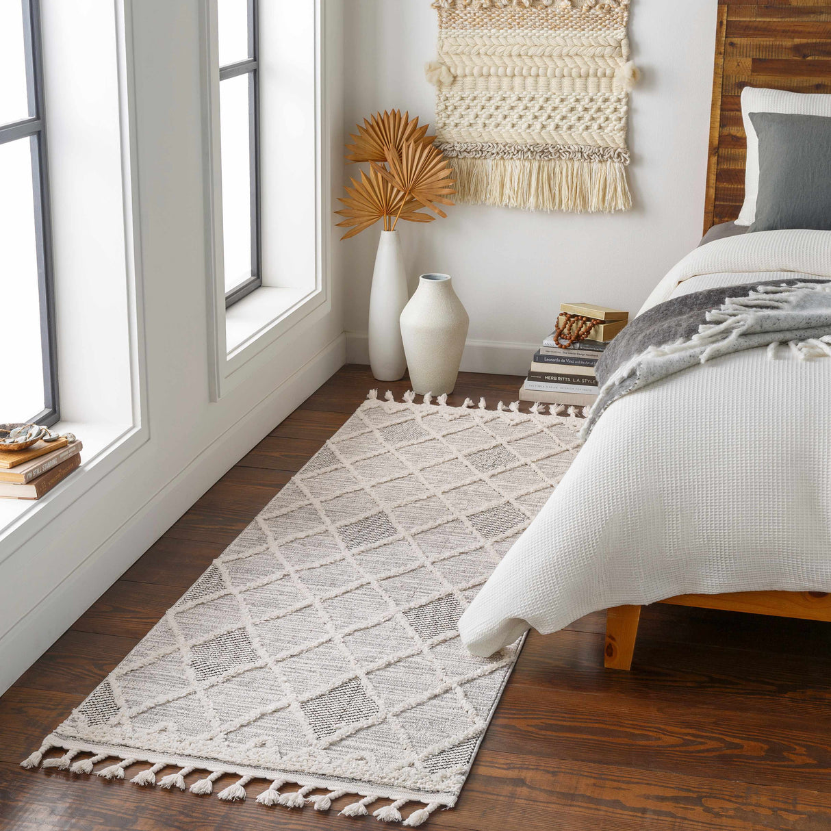 Norvelt High/Low Pile Rug with Tassels