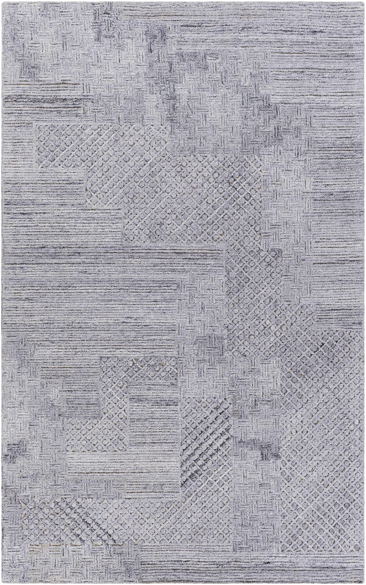 Boxholm Gray Hand Tufted Wool-Blend Rug - Clearance