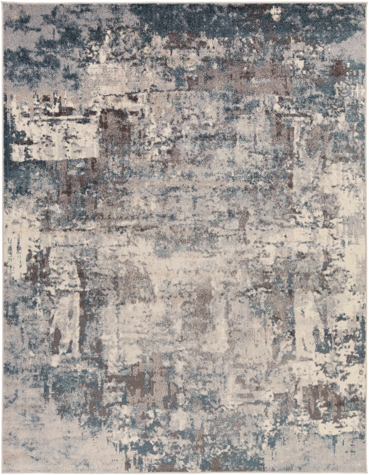 Netherfield Abstract Gray Rug