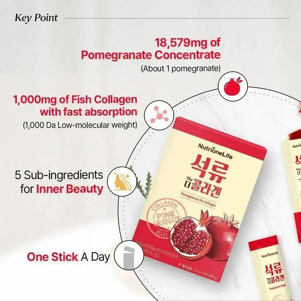 Pomegranate The Collagen Jelly Bundle 14 Sticks x 3 Boxes
