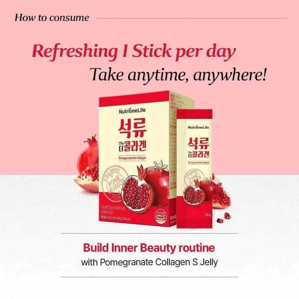Pomegranate The Collagen Jelly Bundle 14 Sticks x 3 Boxes