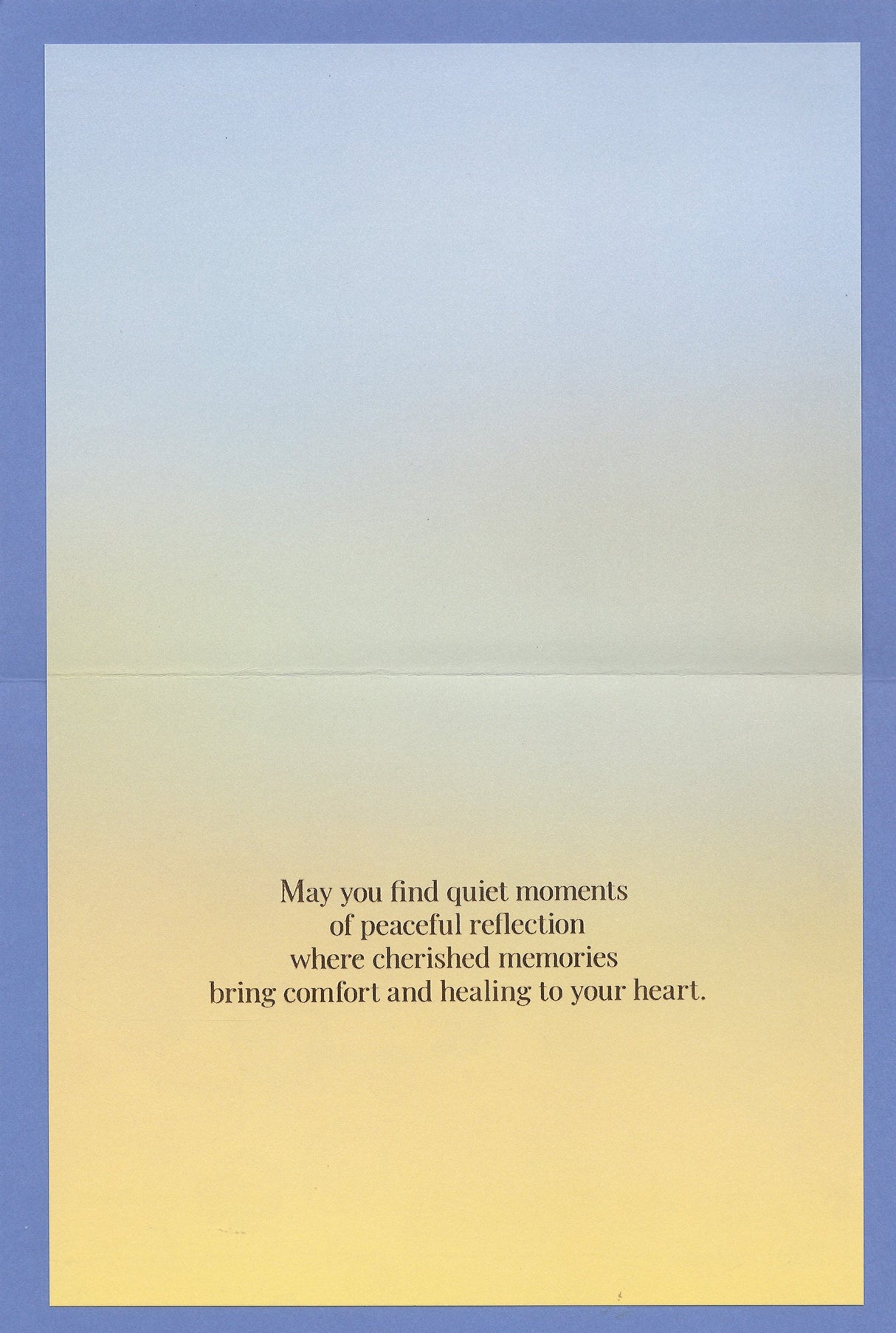 Peaceful Reflection - Sympathy Card