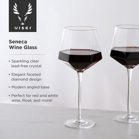 Seneca crystal wine glasses viski®