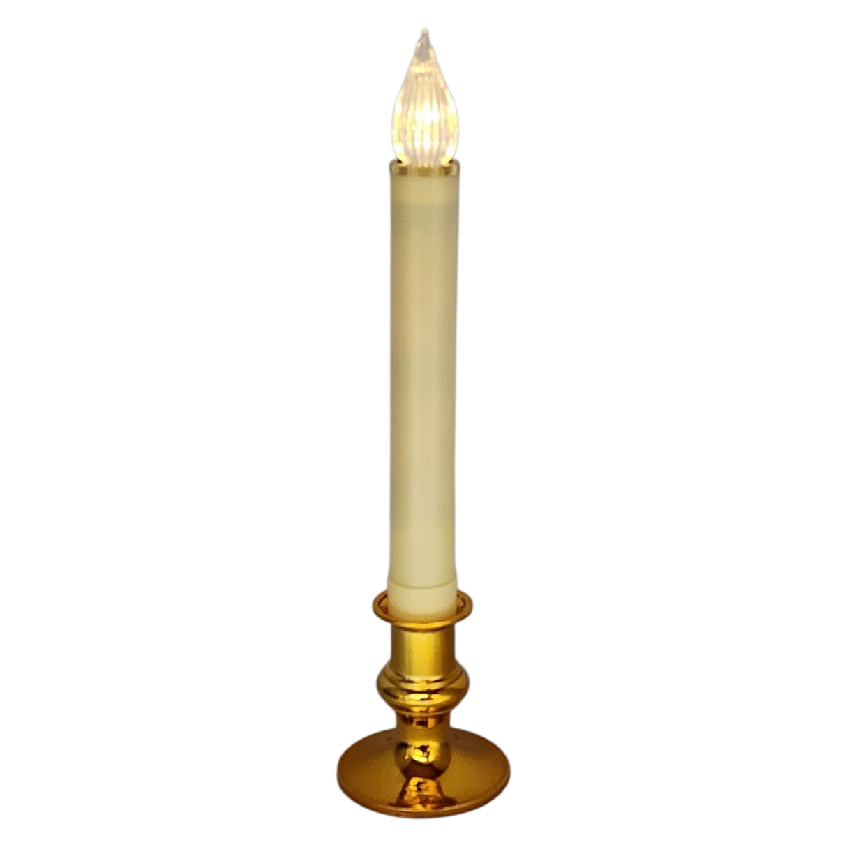 Newport LED Window Candle - Dixie - Brass with Sensor
